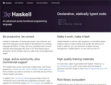 Tablet Screenshot of haskell-lang.org